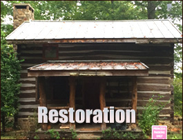 Historic Log Cabin Restoration  Corapeake, North Carolina